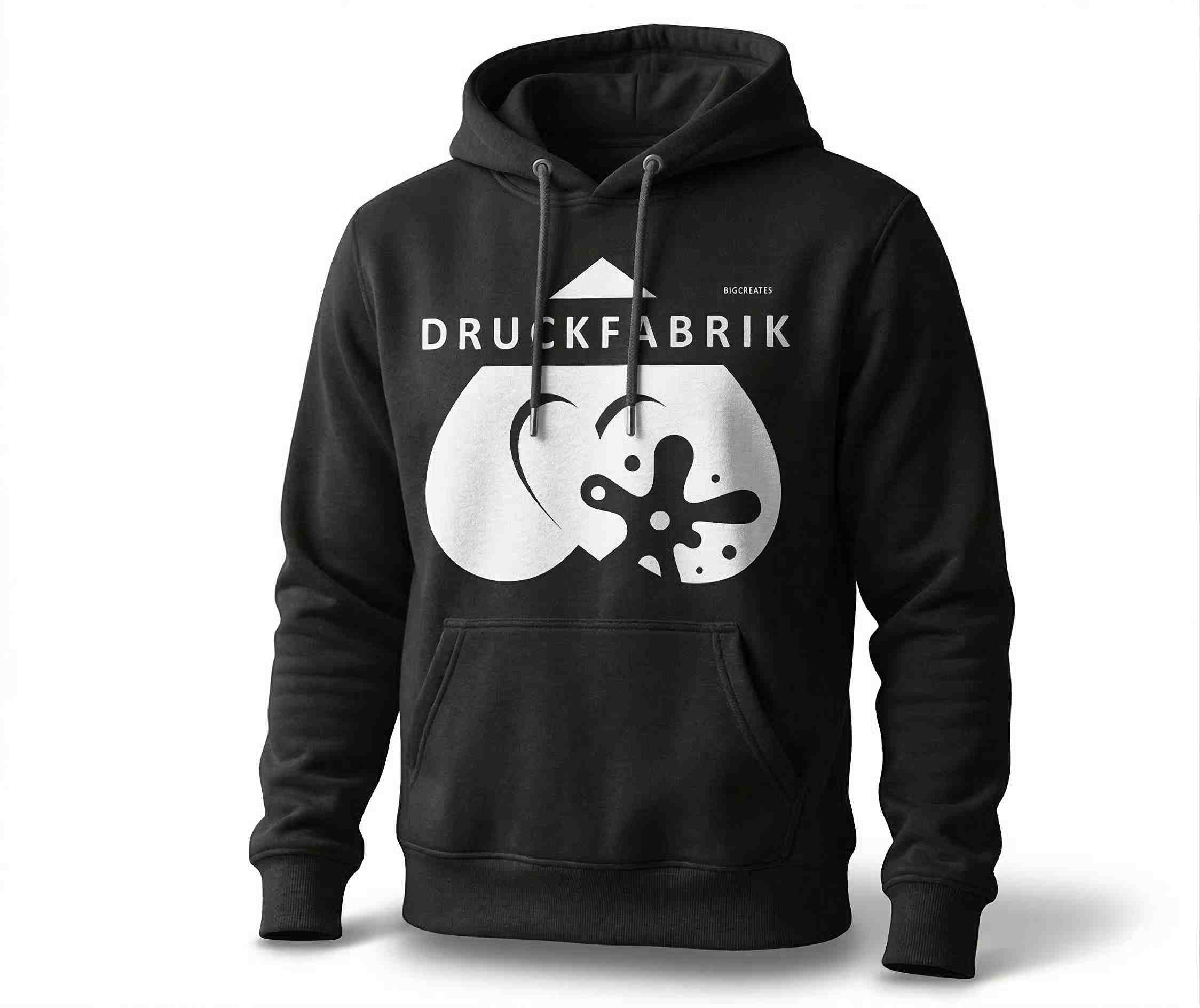 Hoody schwarz mit Logo bedrucken